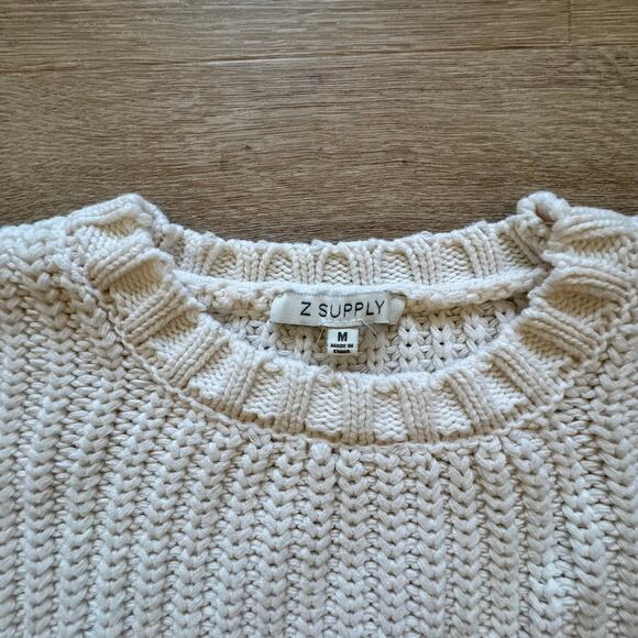 Z Supply Women's Cropped Sweater - Size M - Picture 2 of 6